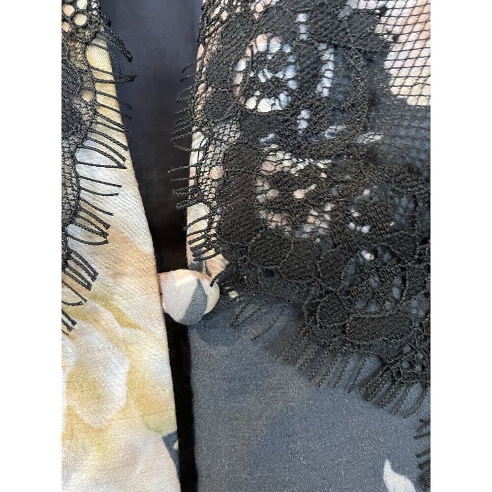 Maison Armory Black Moonlight Rose Floral & Lace Slip Dress XSmall, Boho Maxi - Picture 12 of 16